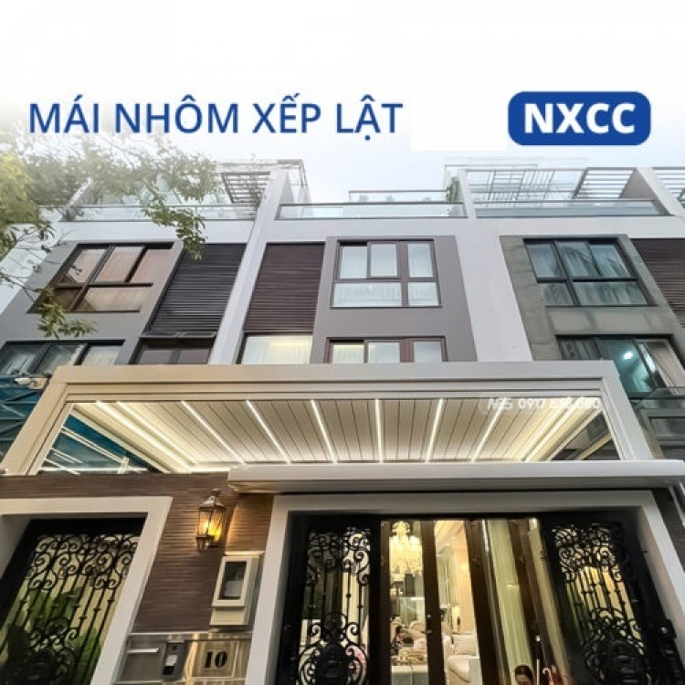 Mái Nhôm Xếp Lật Cao Cấp NXCC