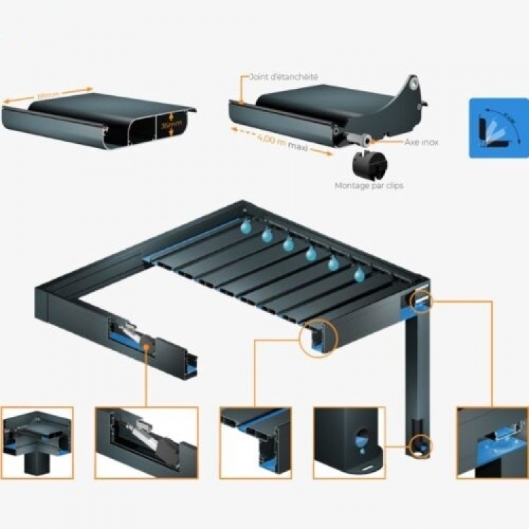 Mái Nhôm Xếp Lật Giá Rẻ NXGR
